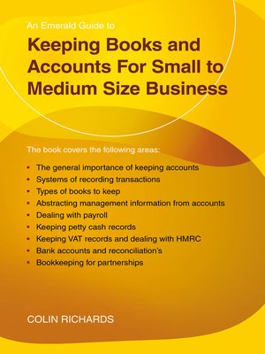 cover image of Keeping Books and Accounts for Small to Medium Size Business